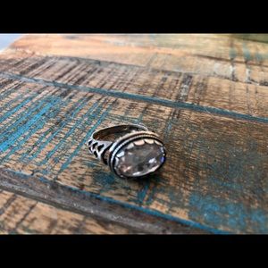 Cubic Zirconia Sterling Silver Ring